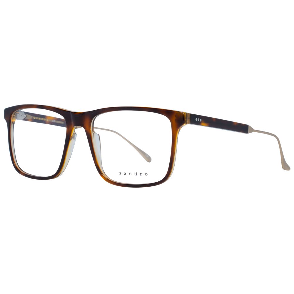Brown Men Glasses Frame Sandro