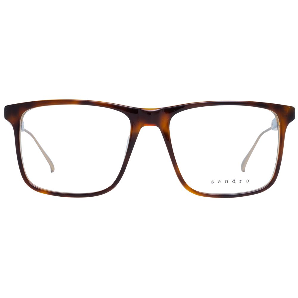 Brown Men Glasses Frame Sandro