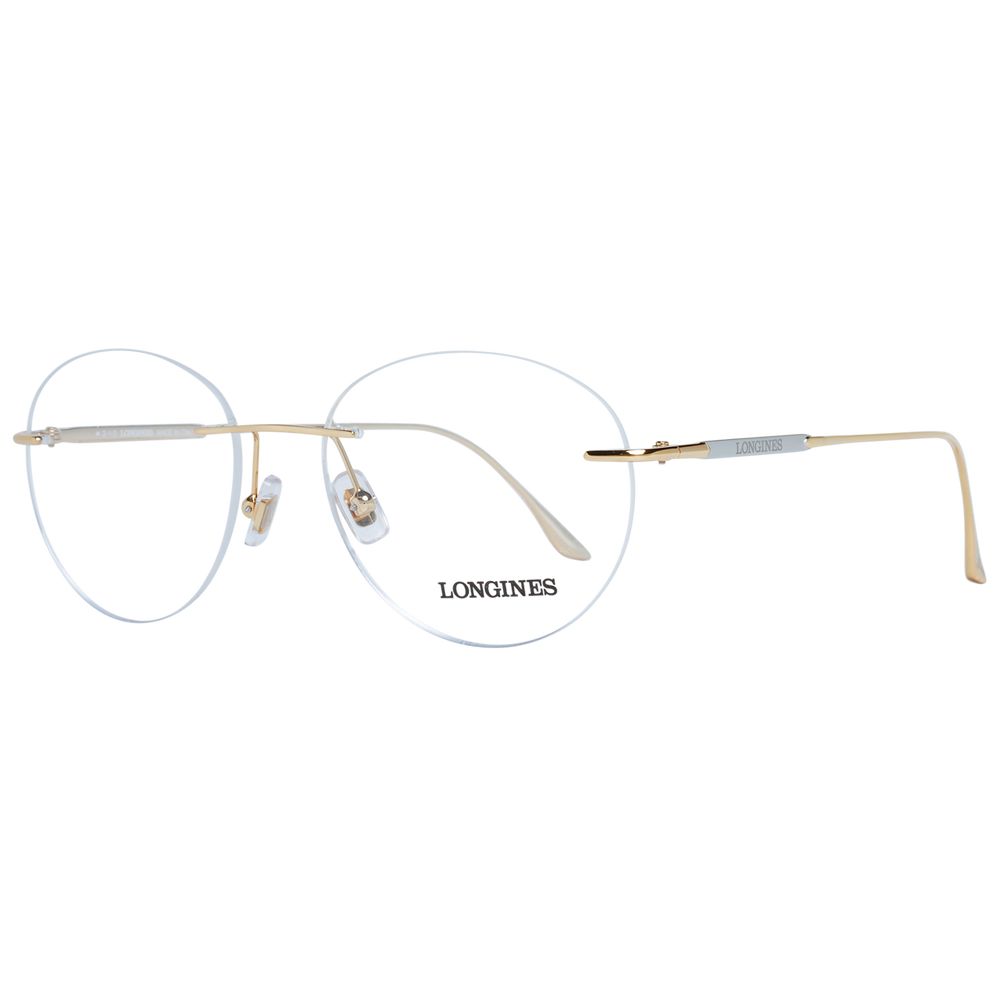 Gold Men Glasses Frame Longines