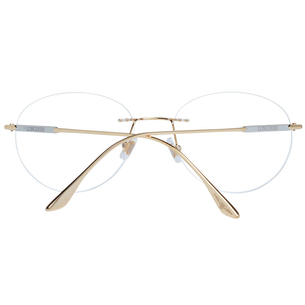 Gold Men Glasses Frame Longines
