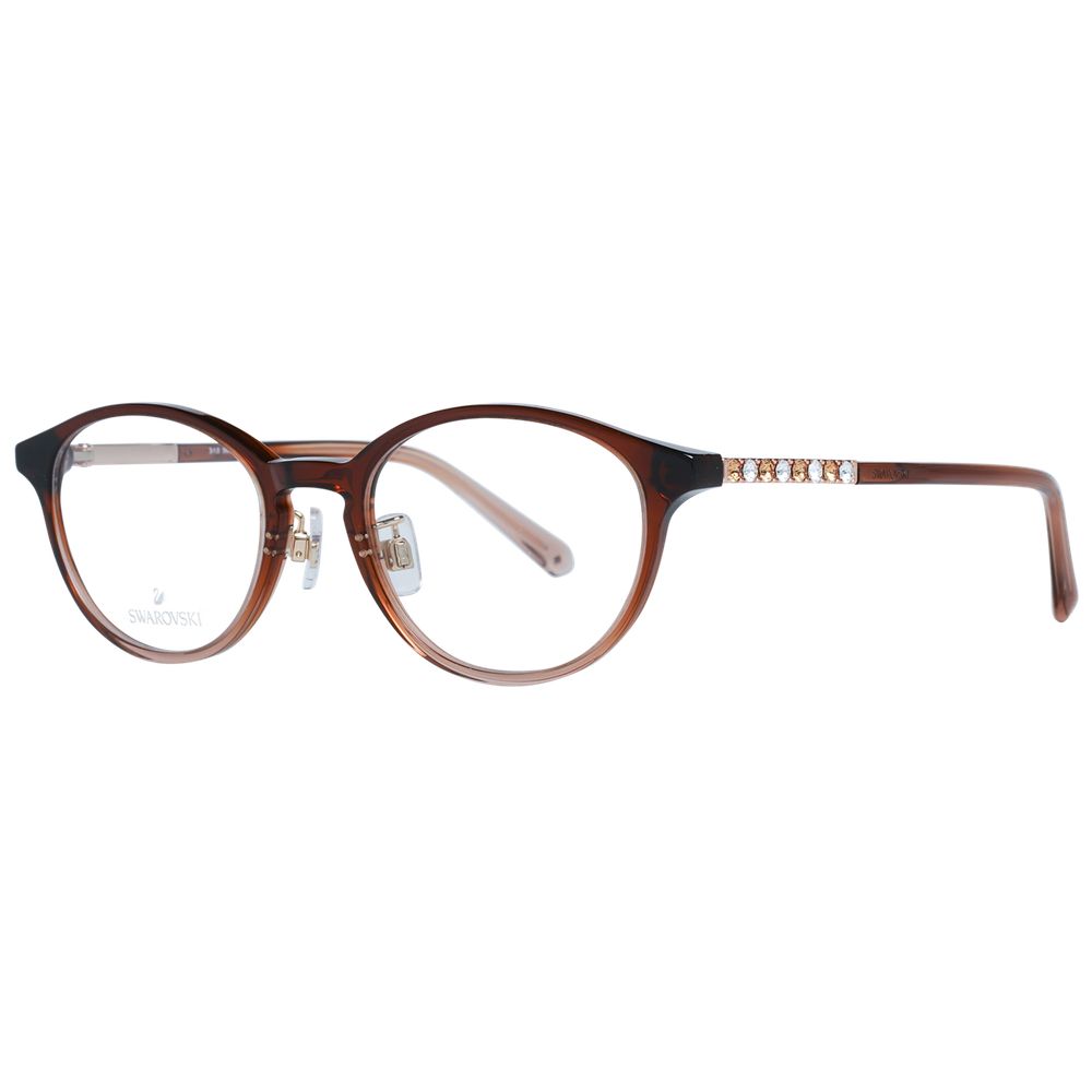 Brown Women Glasses Frame Swarovski