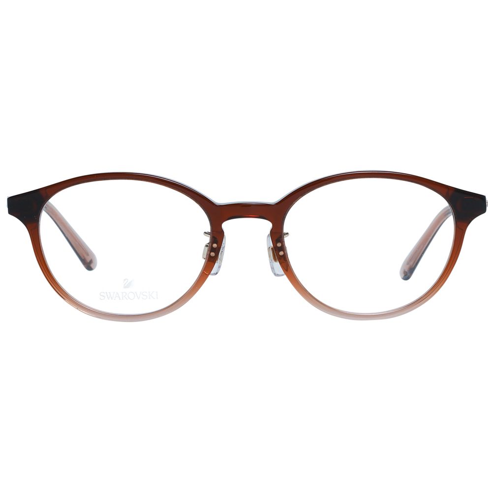 Brown Women Glasses Frame Swarovski
