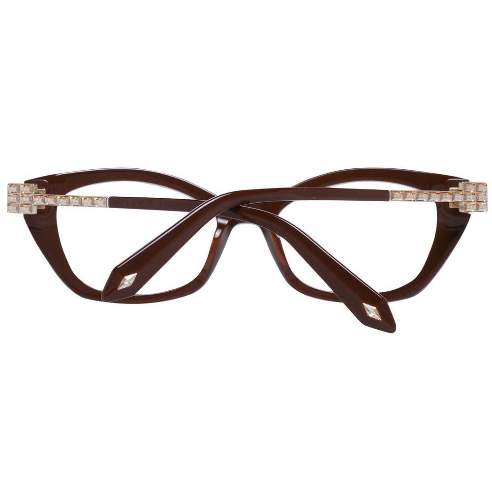 Brown Women Glasses Frame Atelier Swarovski