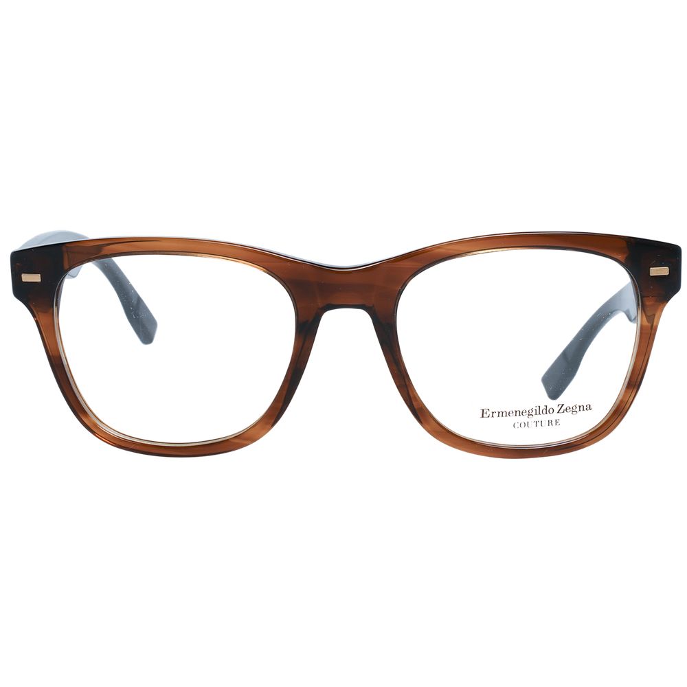 Brown Men Glasses Frame Ermenegildo Zegna