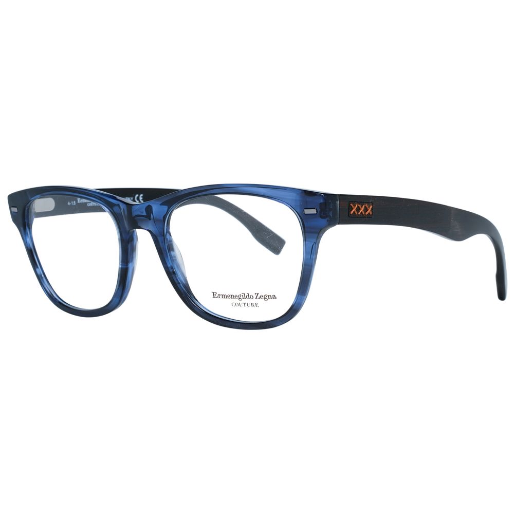 Blue Men Glasses Frame Ermenegildo Zegna
