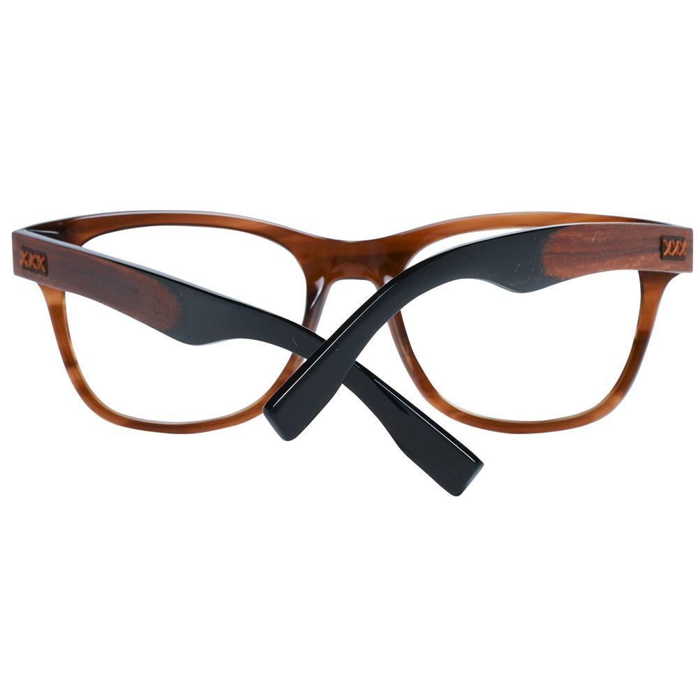 Brown Men Glasses Frame Ermenegildo Zegna