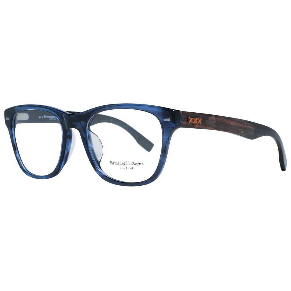 Blue Men Glasses Frame Ermenegildo Zegna