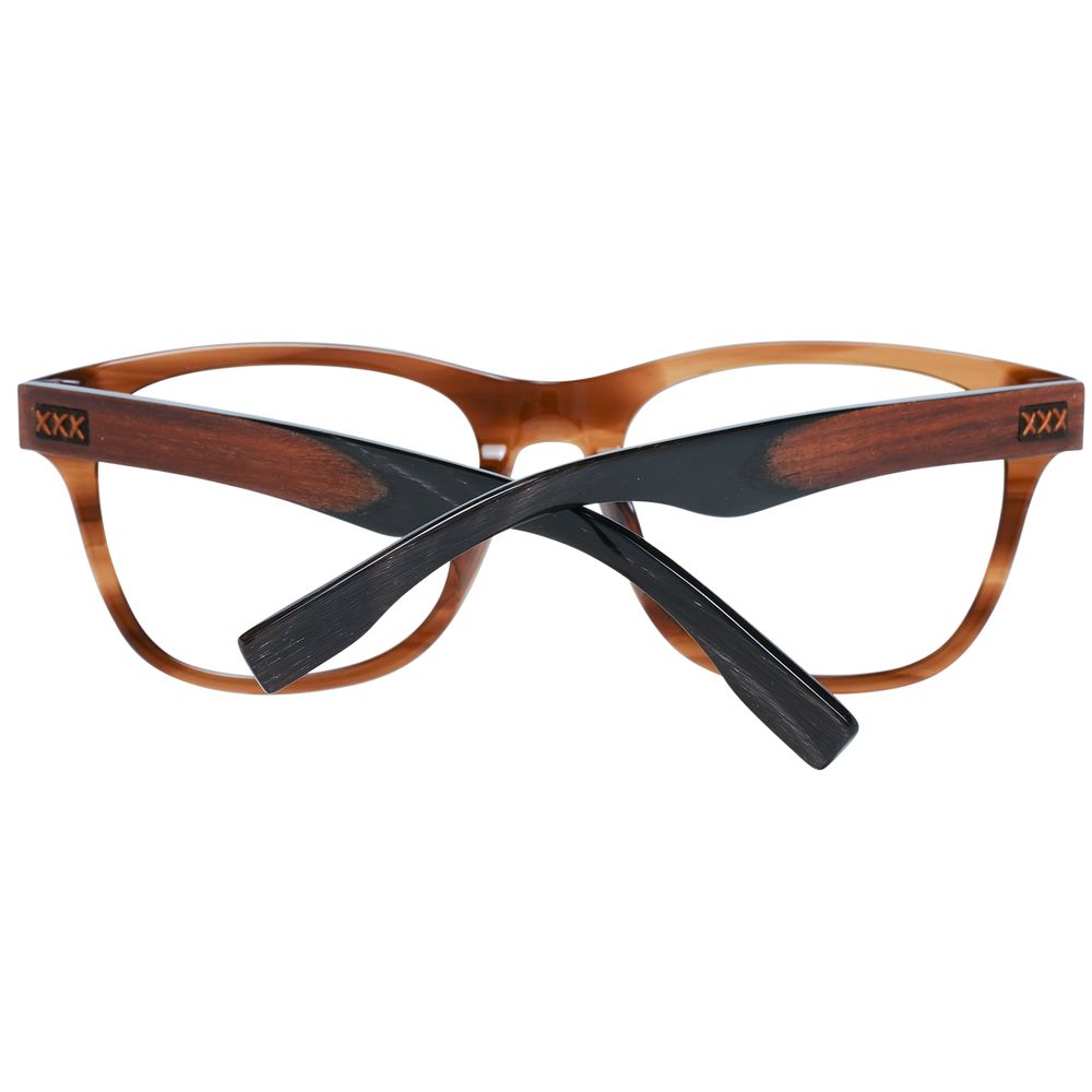 Brown Men Glasses Frame Ermenegildo Zegna