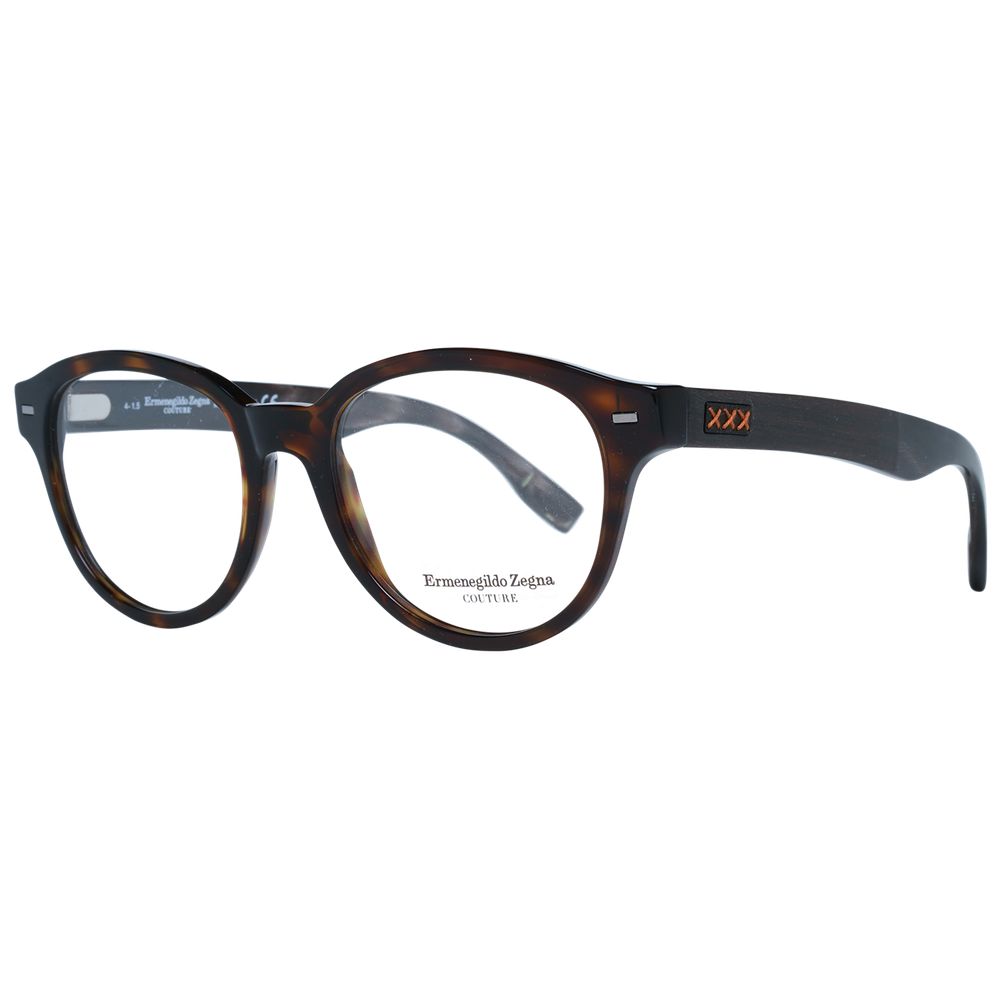 Brown Men Glasses Frame Ermenegildo Zegna