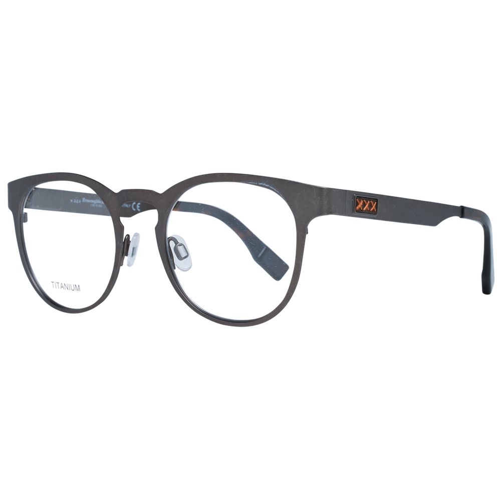 Gray Men Glasses Frame Ermenegildo Zegna