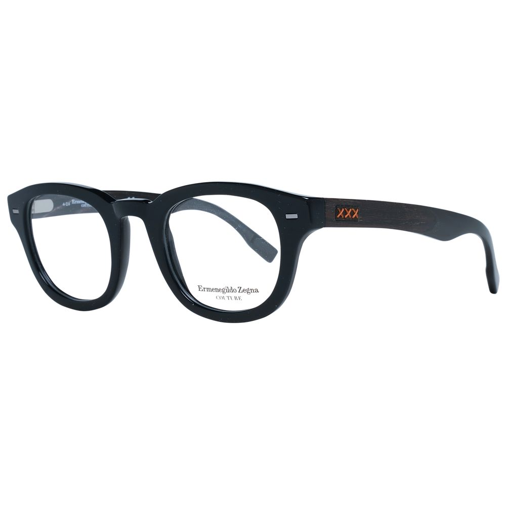 Black Men Glasses Frame Ermenegildo Zegna