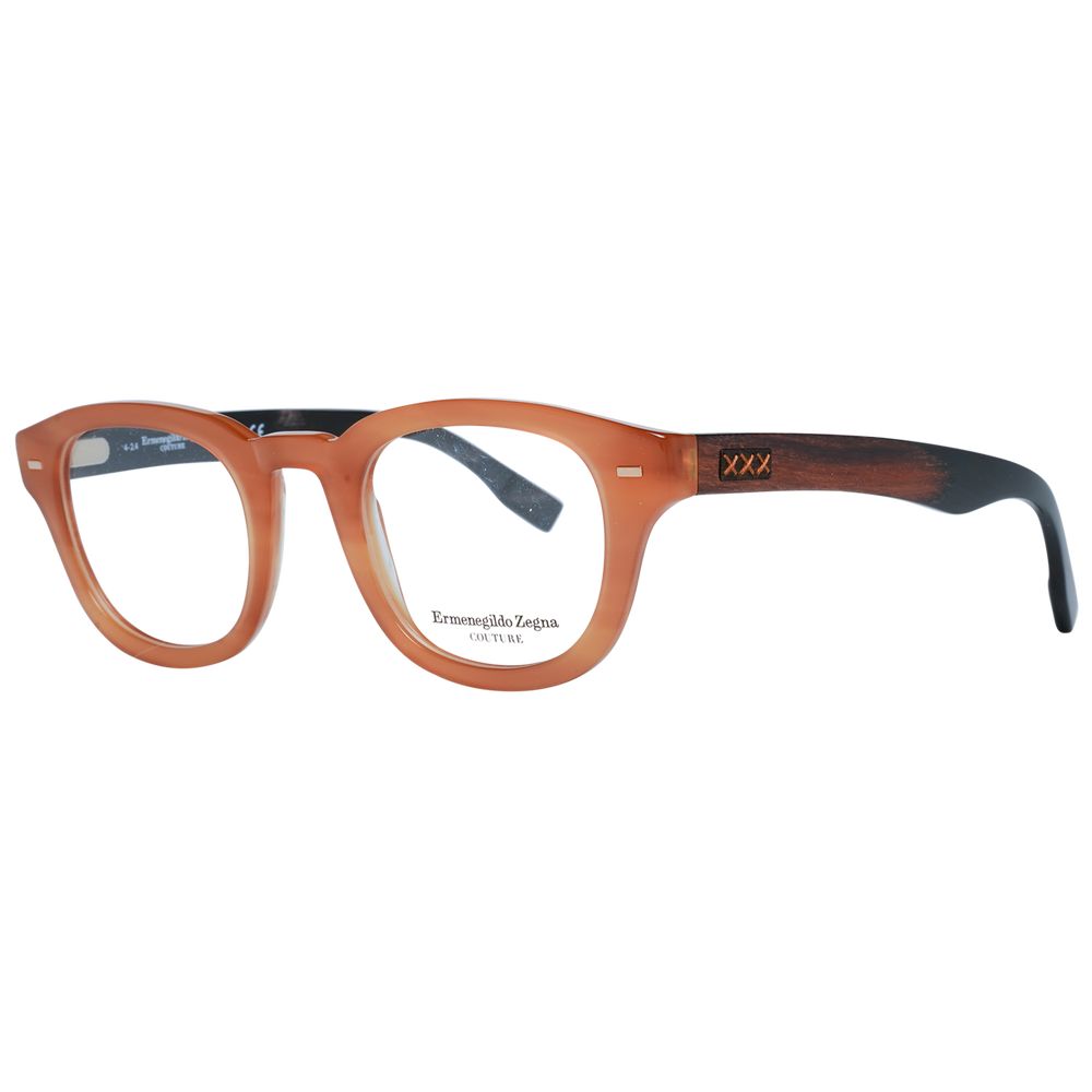 Brown Men Glasses Frame Ermenegildo Zegna