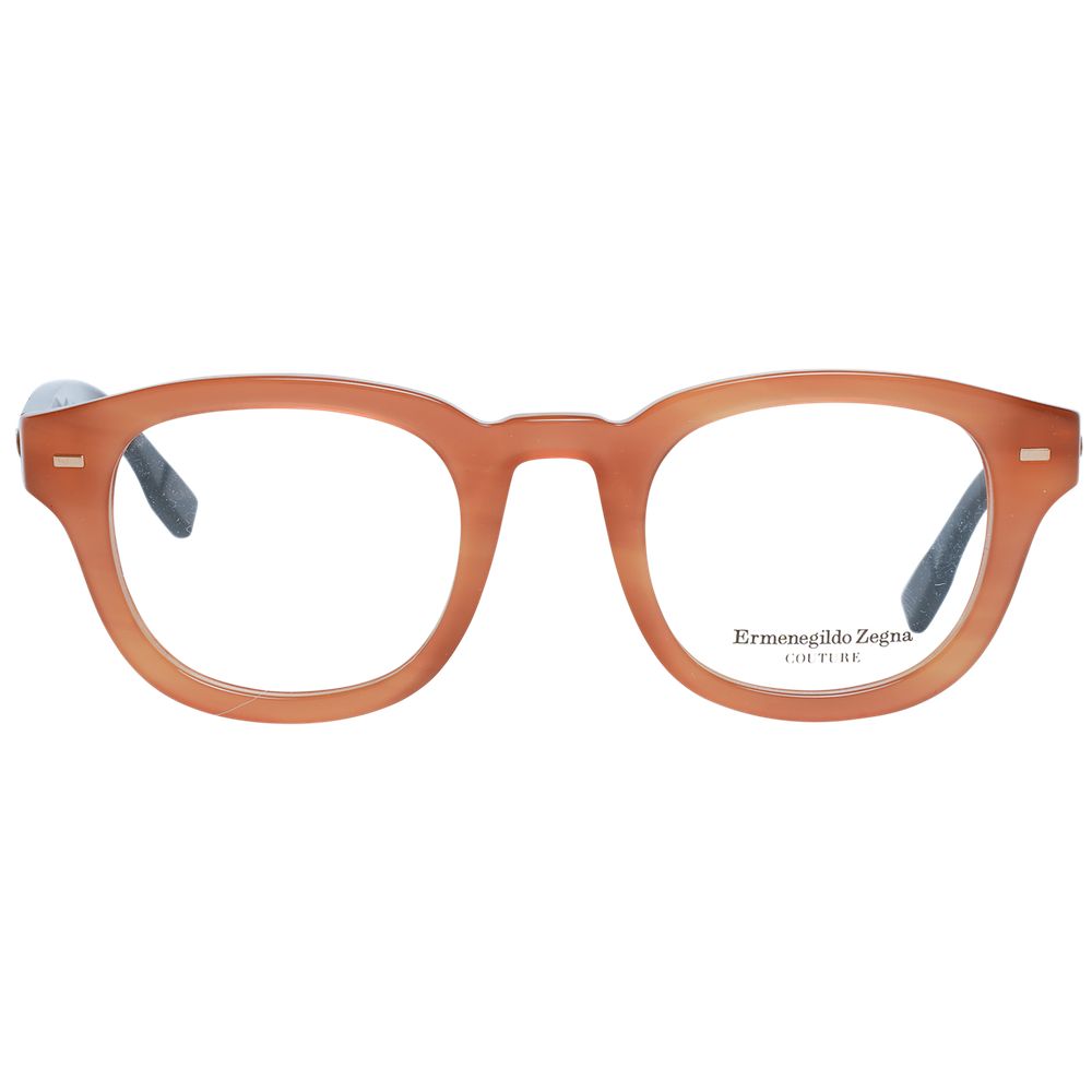 Brown Men Glasses Frame Ermenegildo Zegna