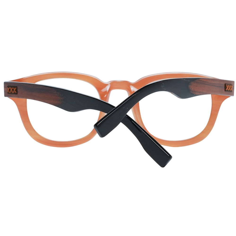 Brown Men Glasses Frame Ermenegildo Zegna