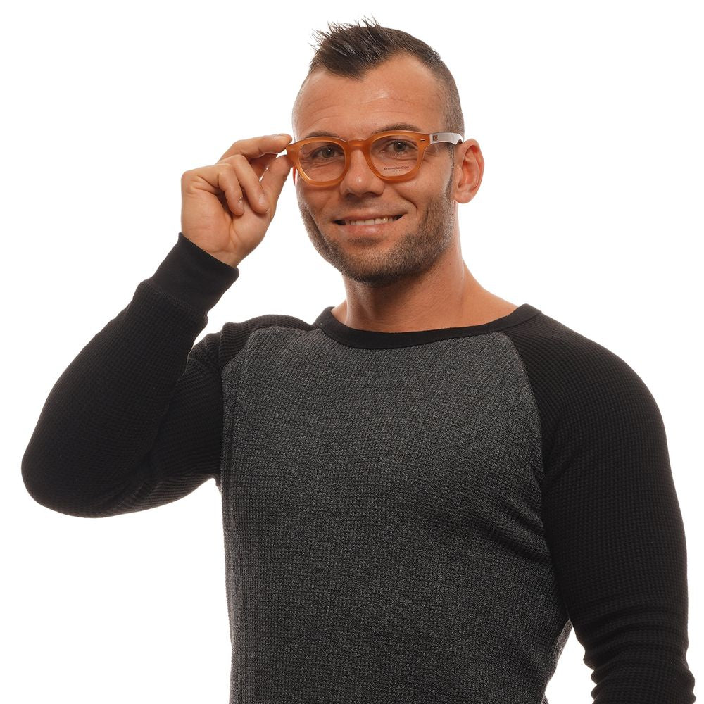 Brown Men Glasses Frame Ermenegildo Zegna