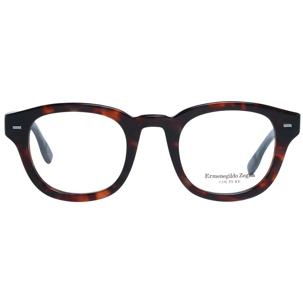 Brown Men Glasses Frame Ermenegildo Zegna