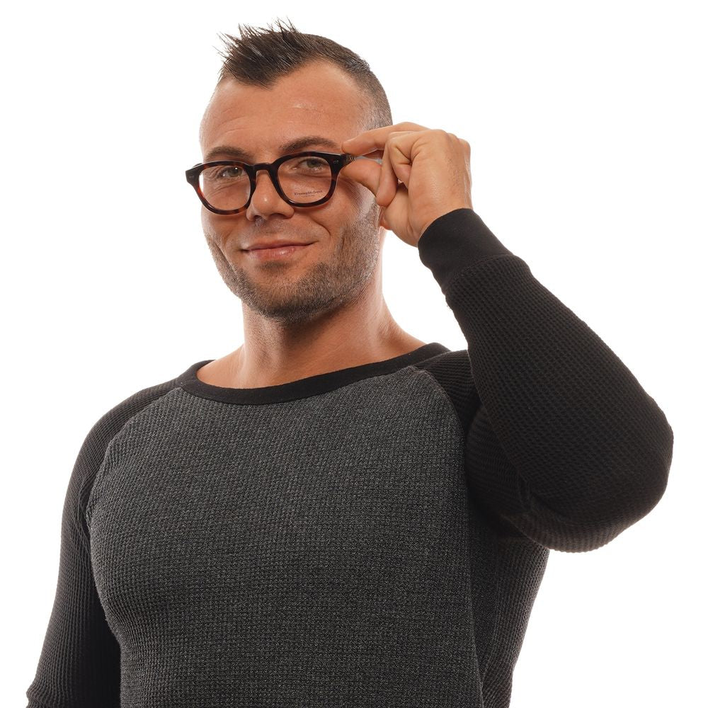 Brown Men Glasses Frame Ermenegildo Zegna