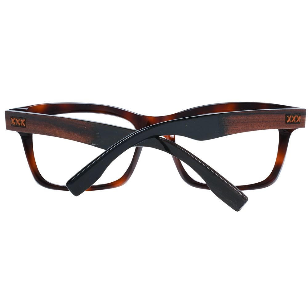 Brown Men Glasses Frame Ermenegildo Zegna