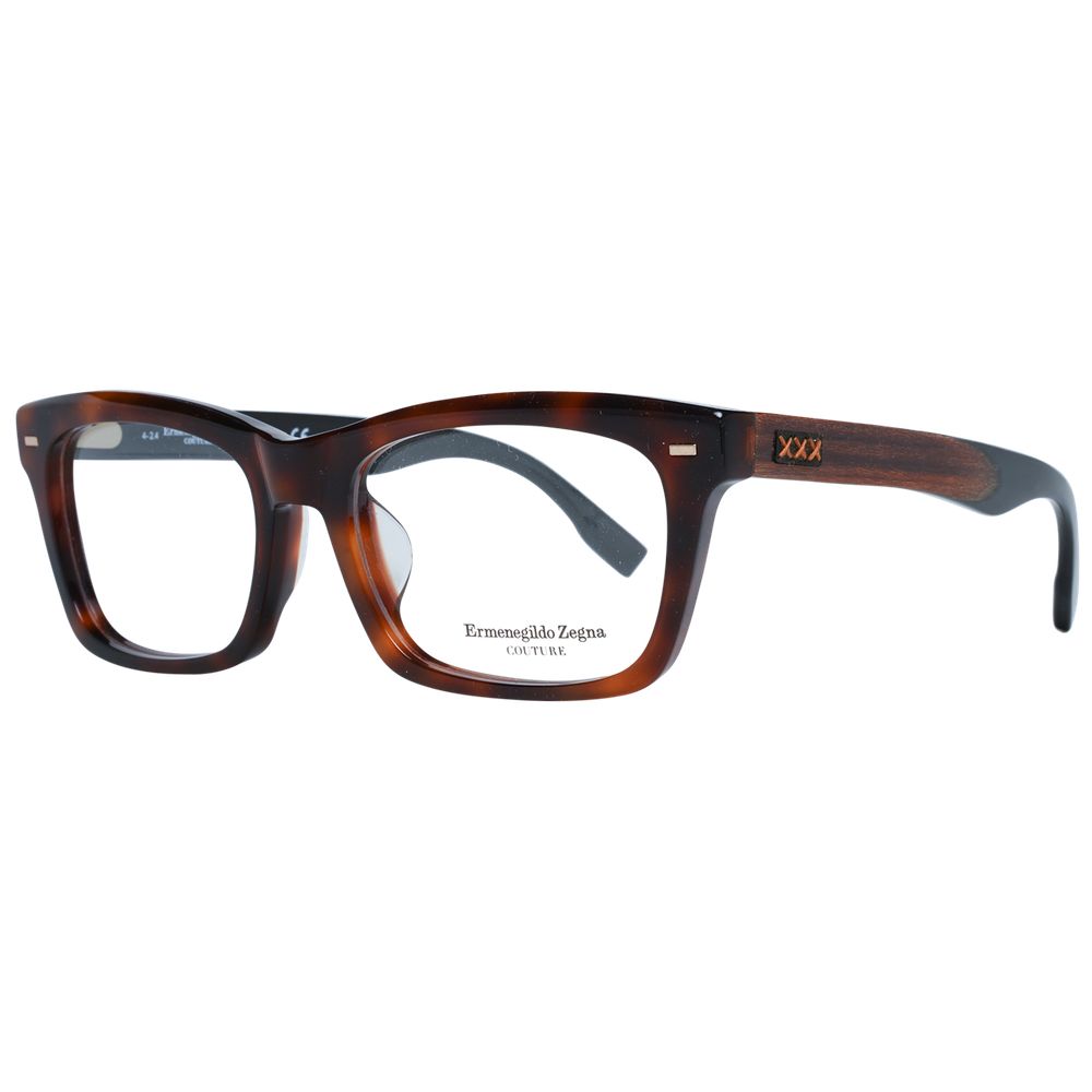 Brown Men Glasses Frame Ermenegildo Zegna