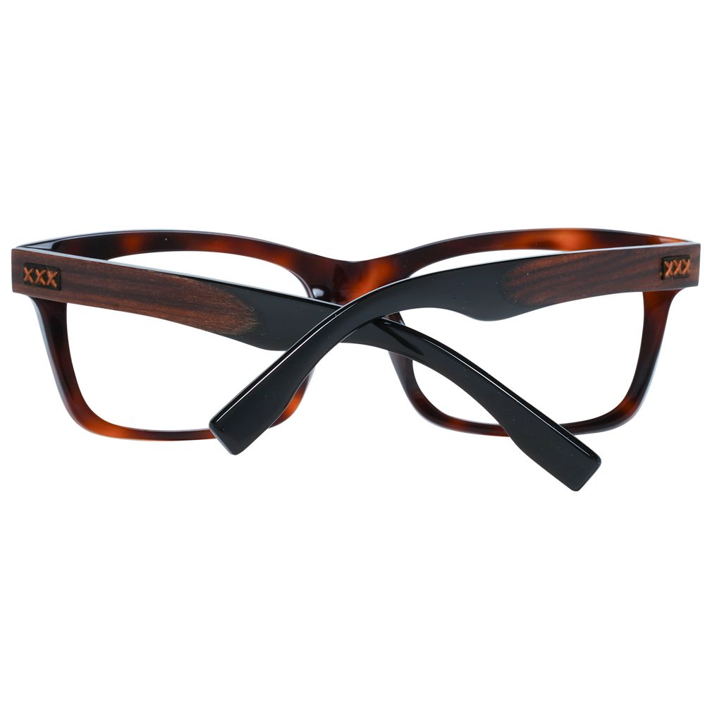 Brown Men Glasses Frame Ermenegildo Zegna