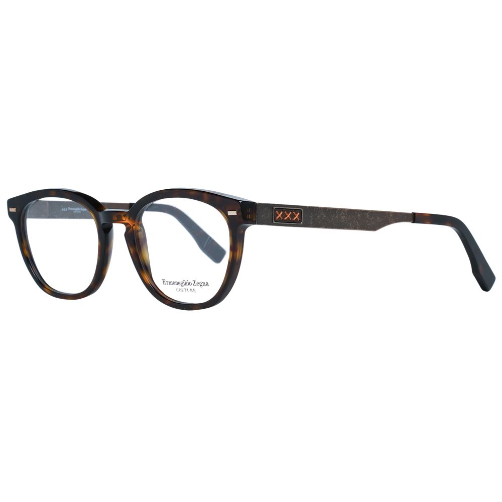 Brown Men Glasses Frame Ermenegildo Zegna