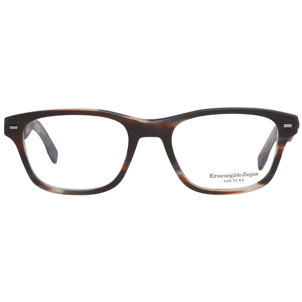 Brown Men Glasses Frame Ermenegildo Zegna