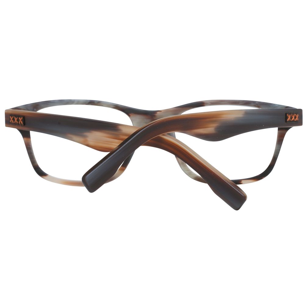 Brown Men Glasses Frame Ermenegildo Zegna