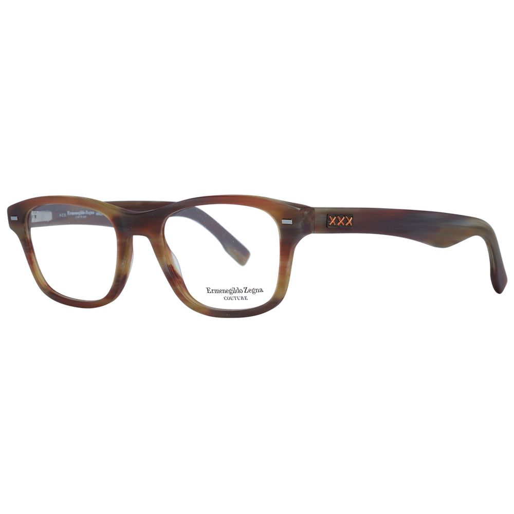 Brown Men Glasses Frame Ermenegildo Zegna