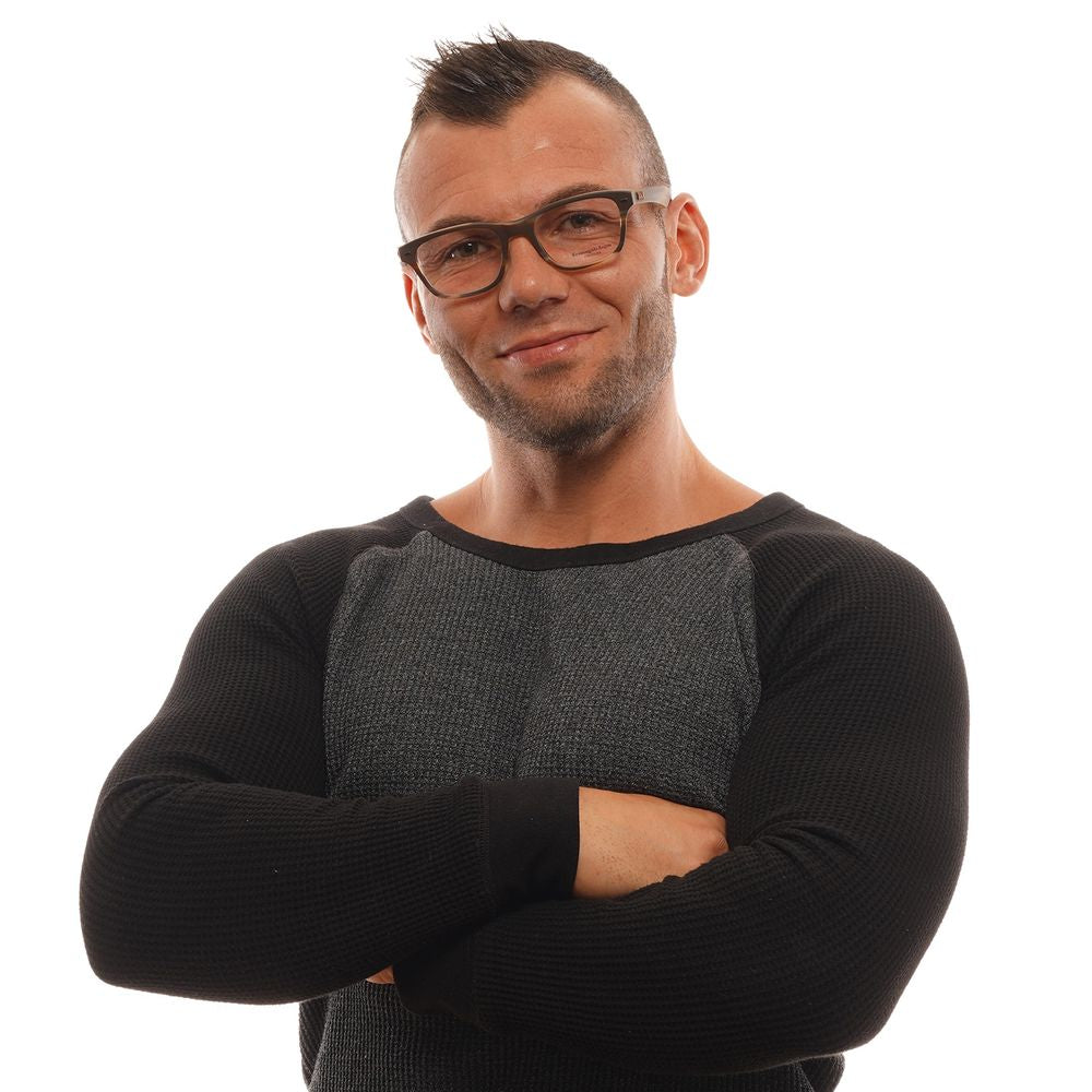 Brown Men Glasses Frame Ermenegildo Zegna