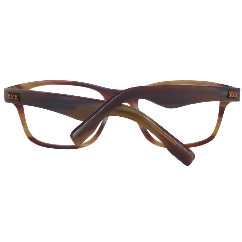Brown Men Glasses Frame Ermenegildo Zegna