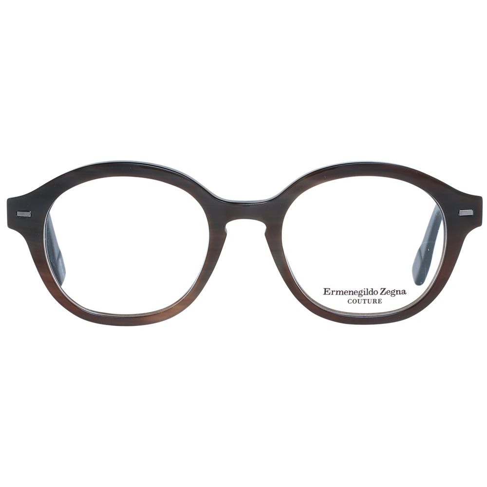 Brown Men Glasses Frame Ermenegildo Zegna