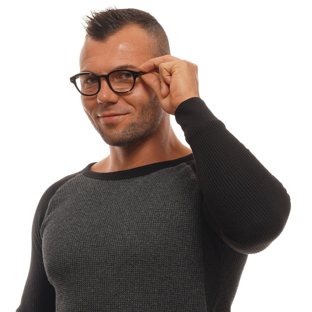 Brown Men Glasses Frame Ermenegildo Zegna
