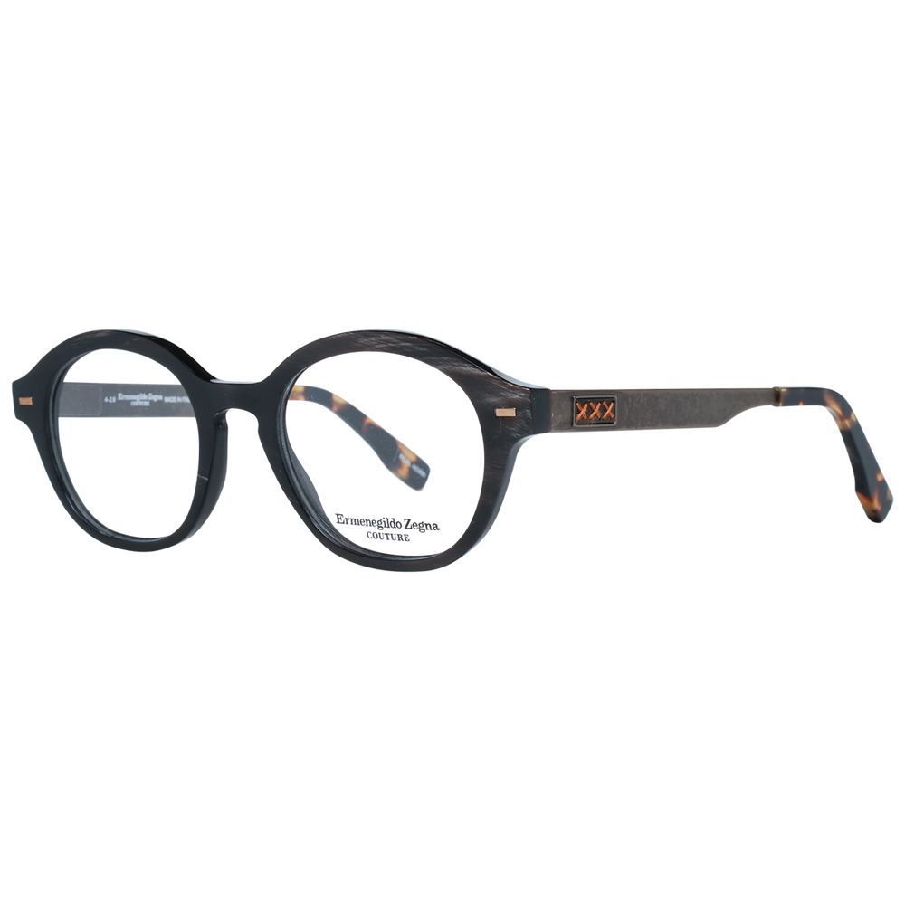 Brown Men Glasses Frame Ermenegildo Zegna