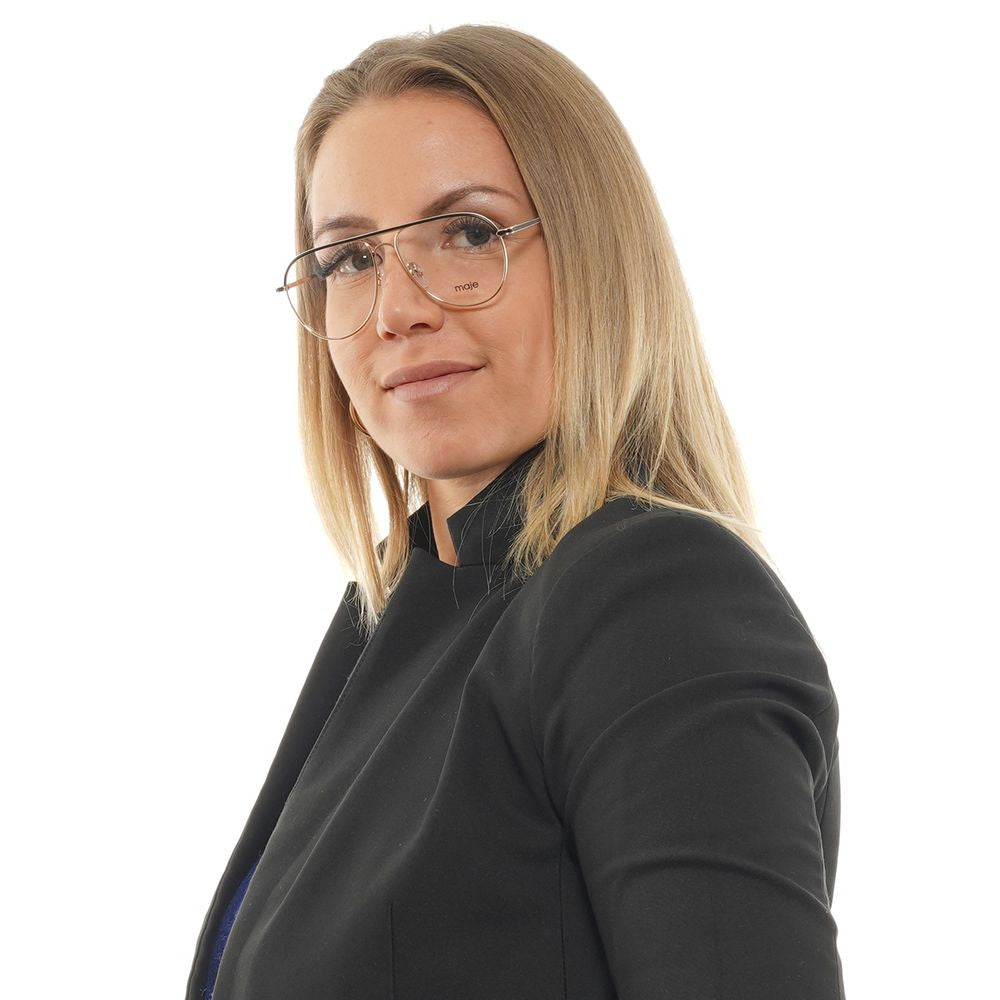Gold Women Glasses Frame Maje