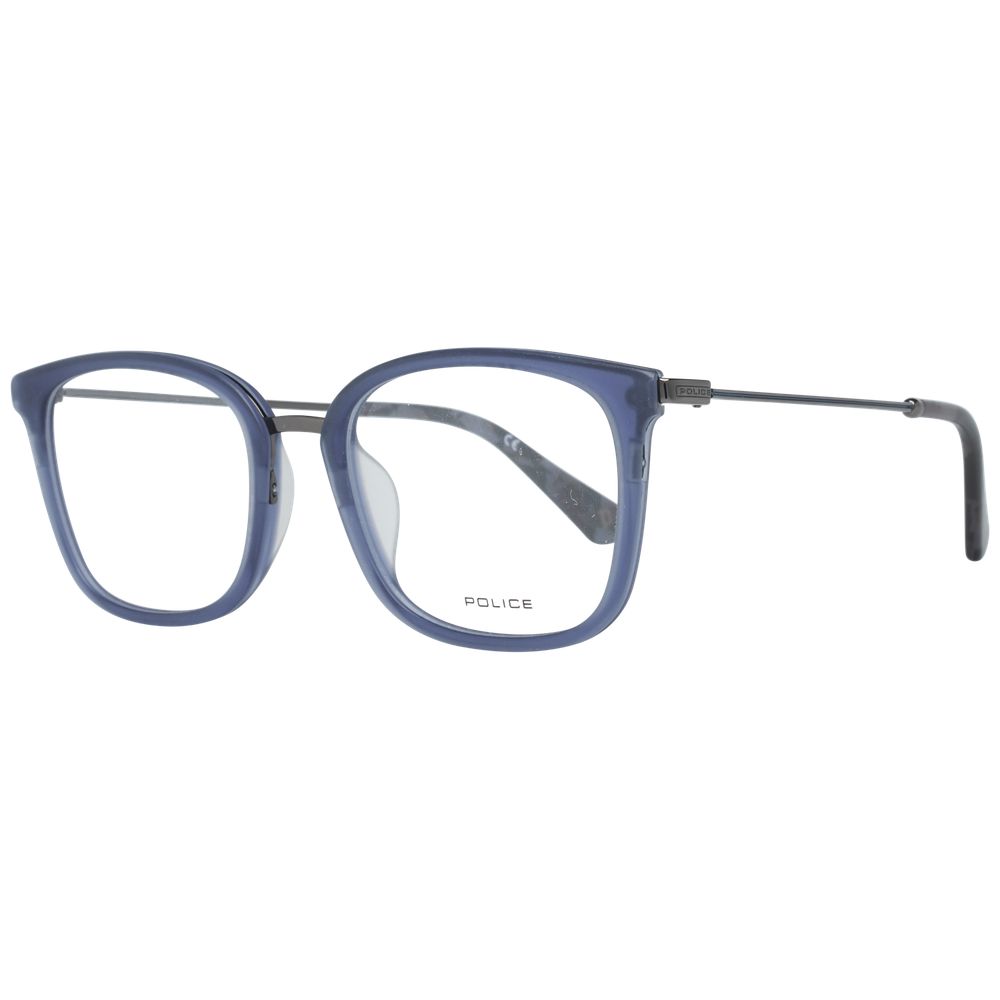 Blue Men Glasses Frame Police