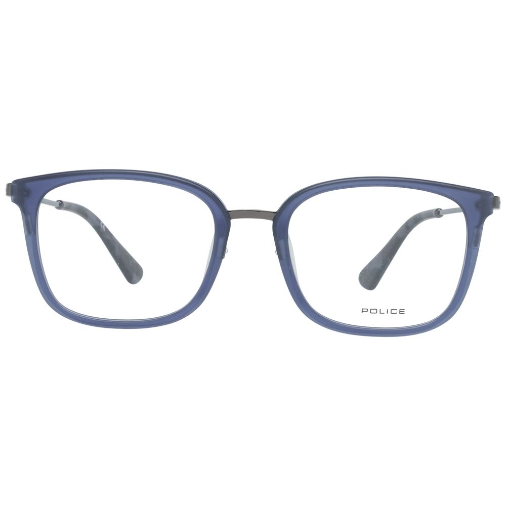 Blue Men Glasses Frame Police