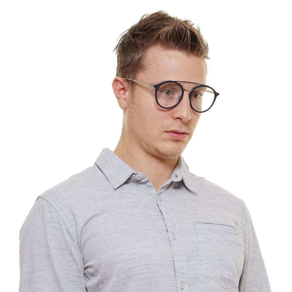 Gray Men Glasses Frame Police