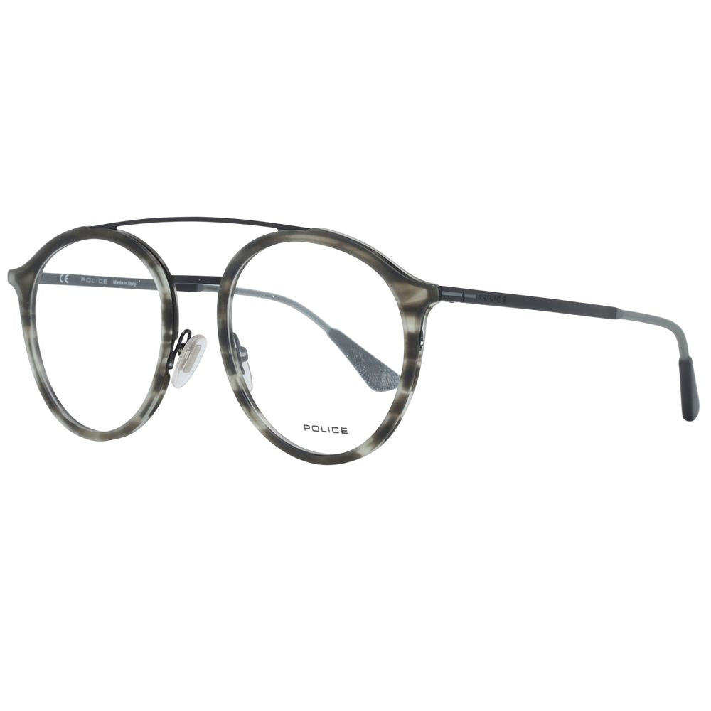 Gray Men Glasses Frame Police