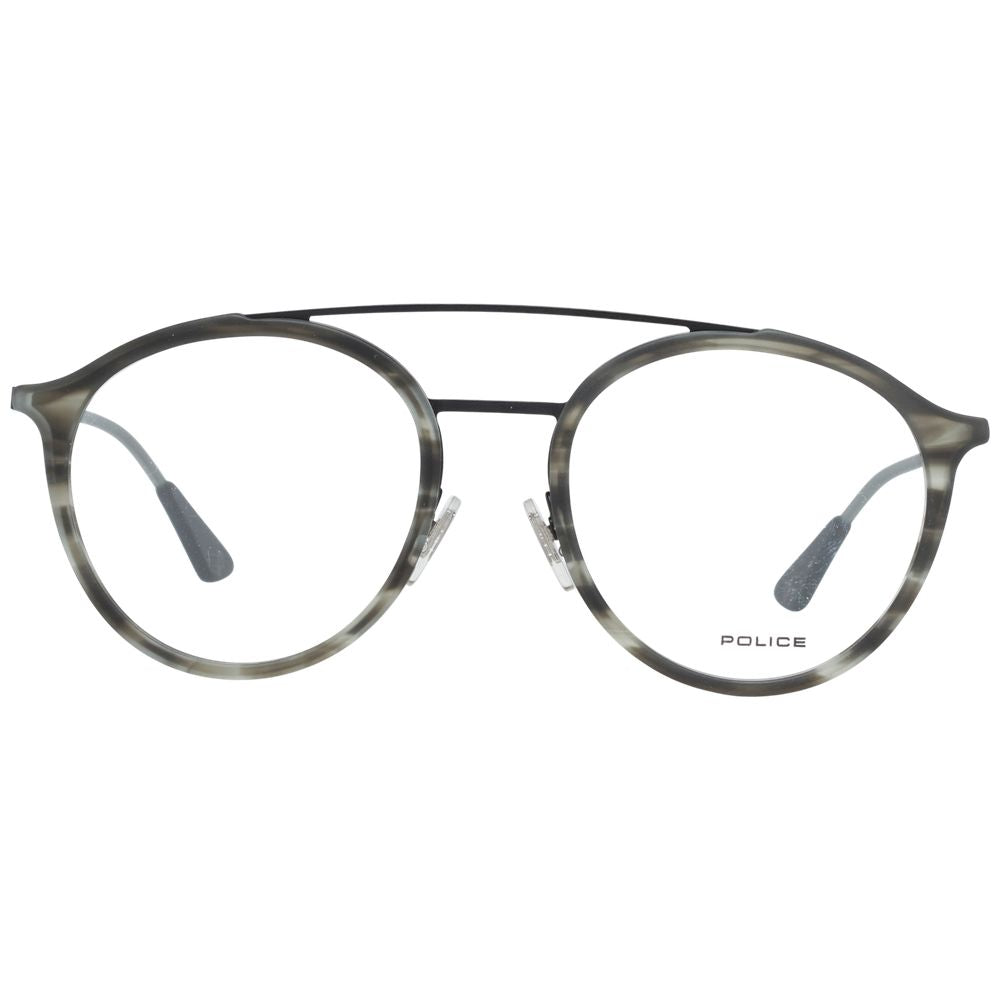 Gray Men Glasses Frame Police