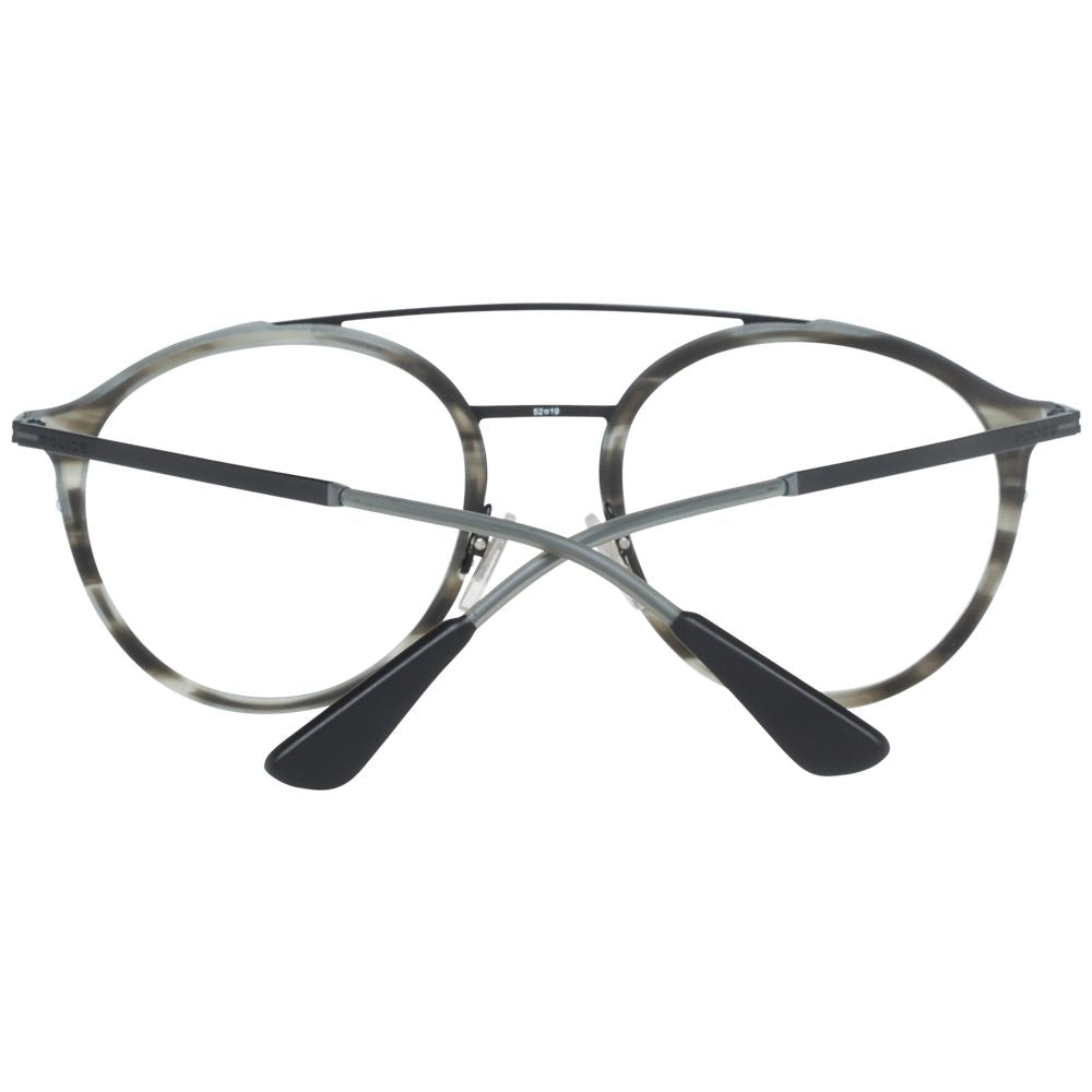 Gray Men Glasses Frame Police