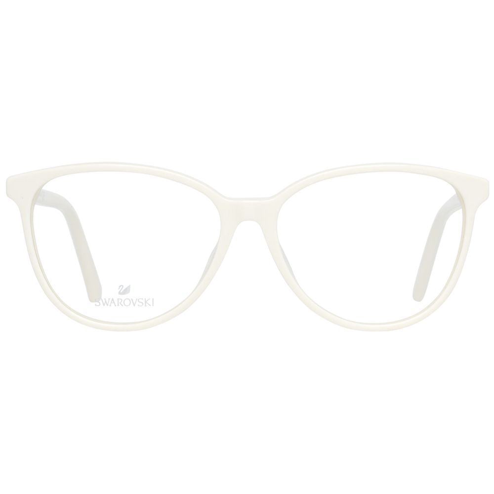 Cream Women Glasses Frame Swarovski