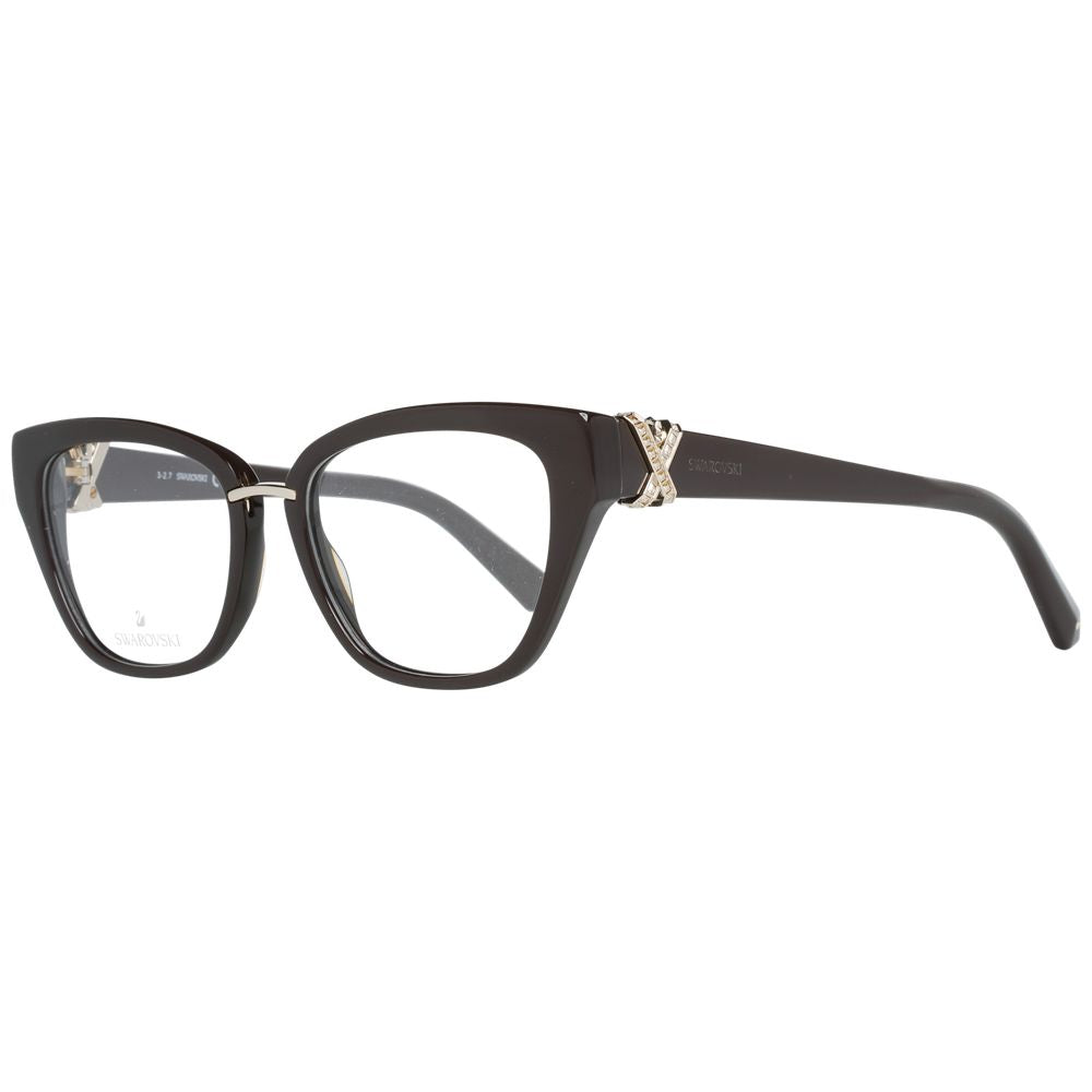 Brown Women Glasses Frame Swarovski