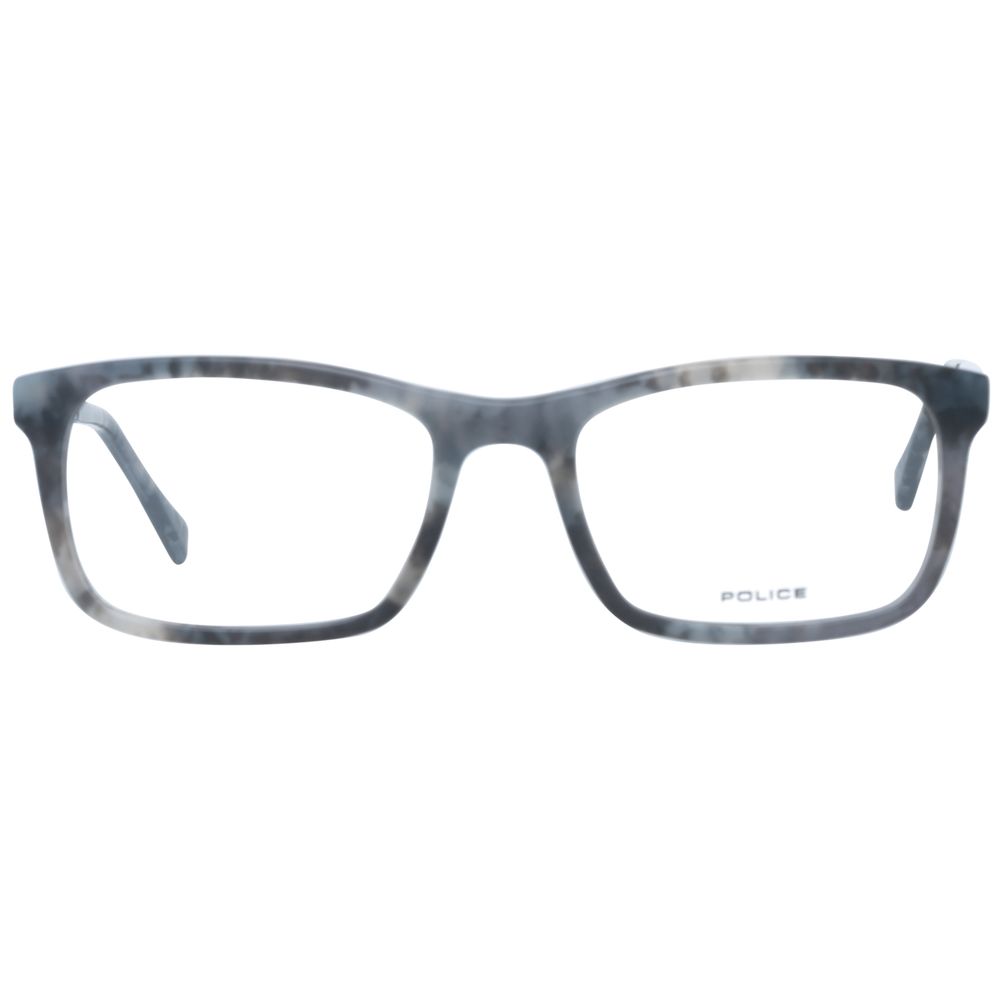 Gray Men Glasses Frame Police