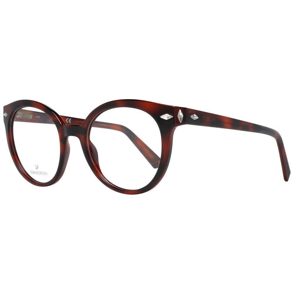 Brown Women Glasses Frame Swarovski