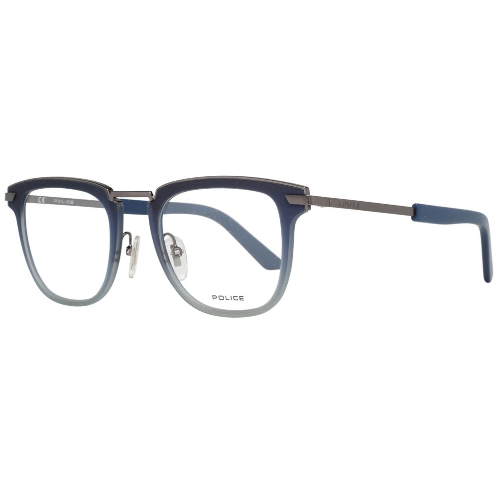 Blue Men Glasses Frame Police