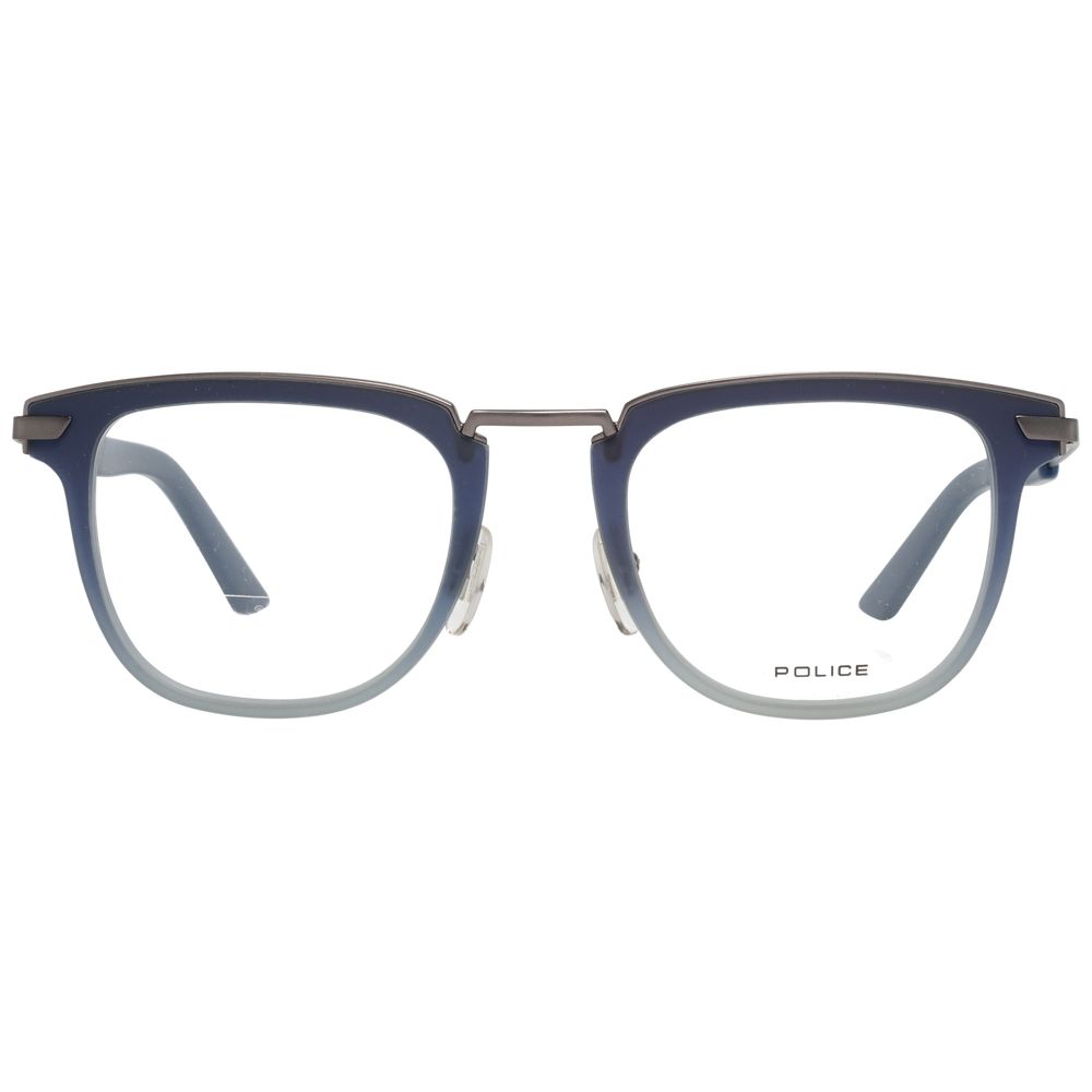 Blue Men Glasses Frame Police