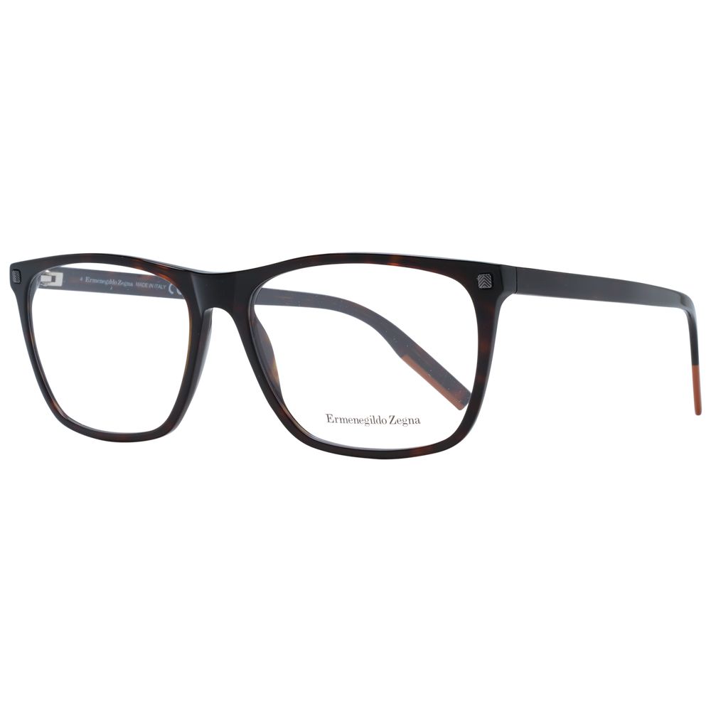 Brown Men Glasses Frame Ermenegildo Zegna