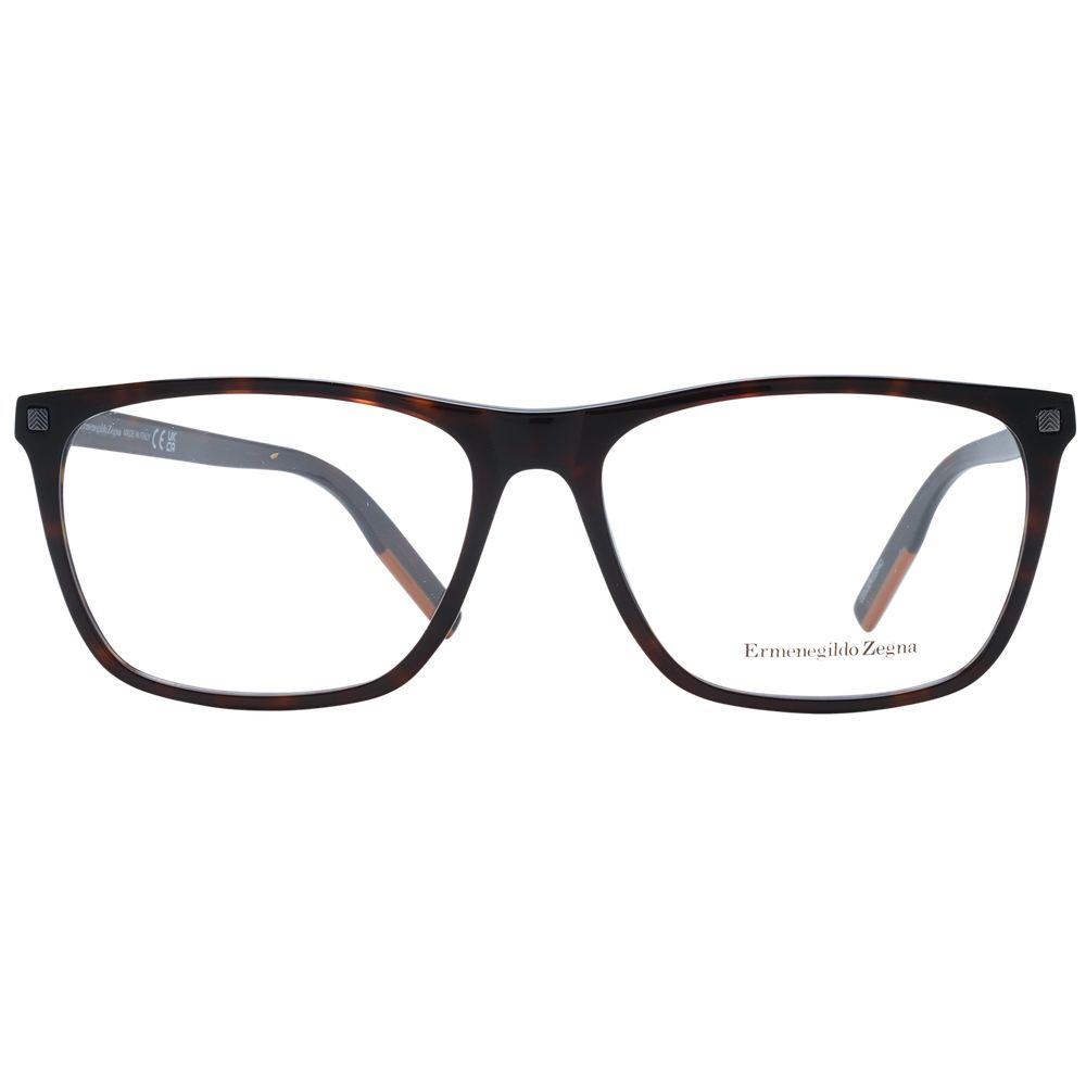 Brown Men Glasses Frame Ermenegildo Zegna