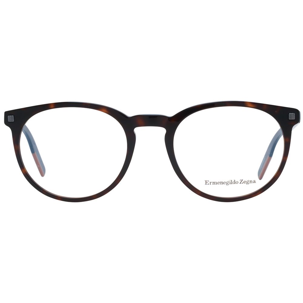 Brown Men Glasses Frame Ermenegildo Zegna