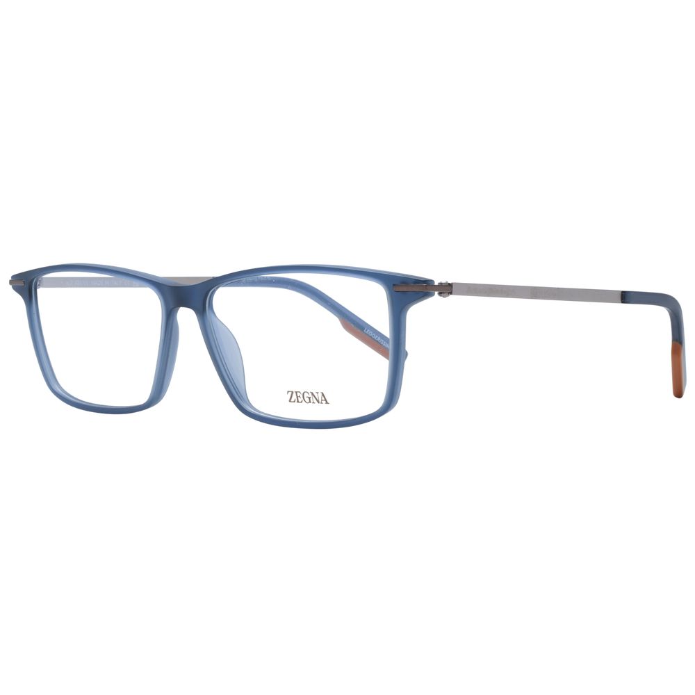 Blue Men Glasses Frame Ermenegildo Zegna